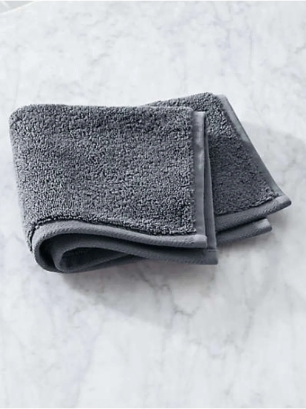 4 / The Turkish Towel Company Slate Gray Washcloths